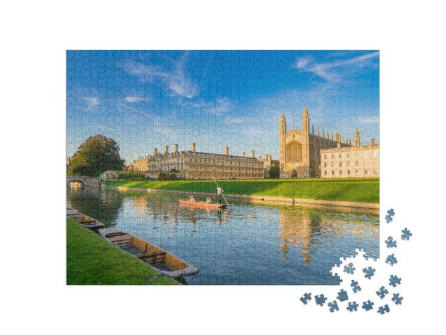 puzzle 1000 dílků „College v Cambridge, Anglie“
