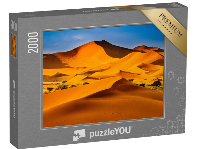 puzzle 2000 dílků „Namibijská poušť: duny na slunci“