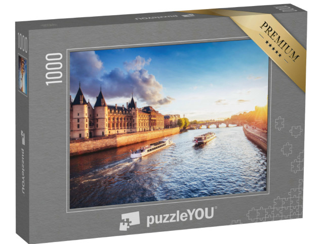 puzzle 1000 dílků „Západ slunce nad pařížským ostrovem Île de la Cité“