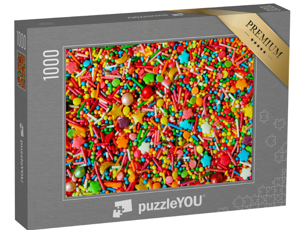 puzzle 1000 dílků „Barevné cukrové posypky“