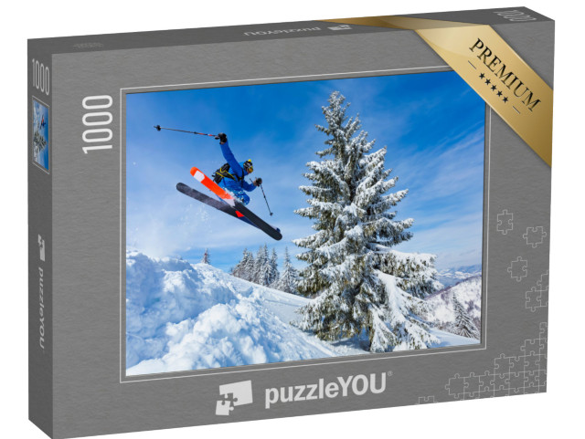 puzzle 1000 dílků „Zábava při lyžování“