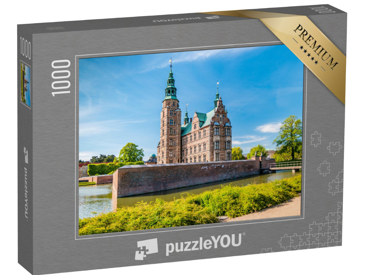 puzzle 1000 dílků „Renesanční zámek Rosenborg v Kodani, Dánsko“