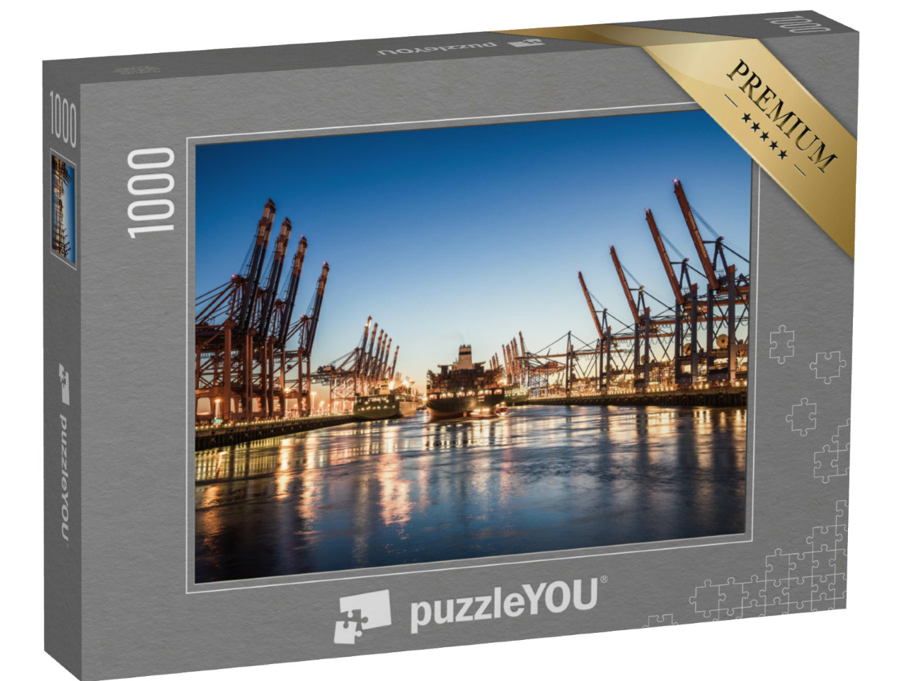 puzzle 1000 dílků „Přístav Hamburk, Německo“