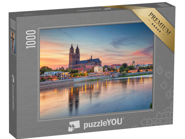 puzzle 1000 dílků „Magdeburg s Labem, Německo“