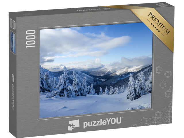 puzzle 1000 dílků „Zimní Krkonoše, Česká republika“