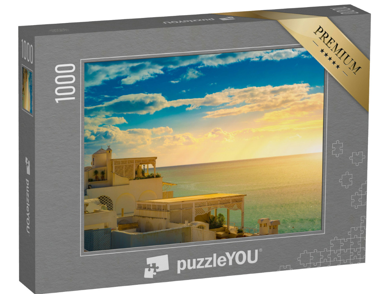 puzzle 1000 dílků „Hammamet, Tunisko, stará medina při západu slunce“