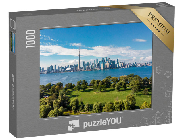 puzzle 1000 dílků „Panorama Toronta a jezero Ontario, Kanada“