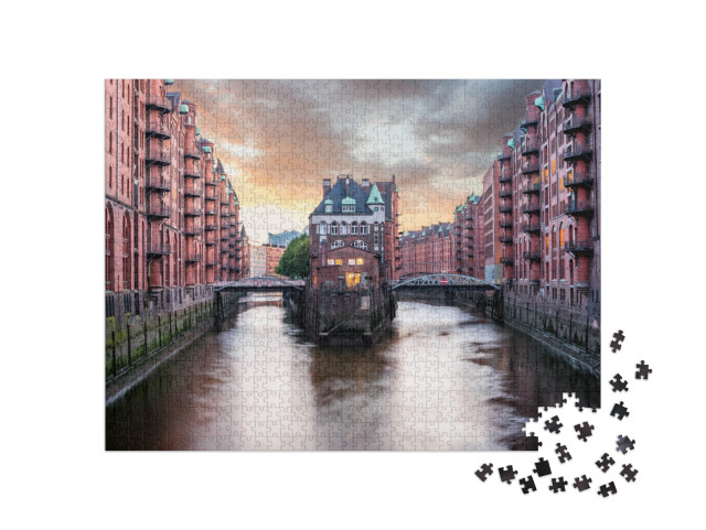 puzzle 1000 dílků „Hamburská skladištní čtvrť“