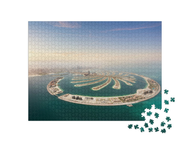 puzzle 1000 dílků „Umělý palmový ostrov, Dubaj“