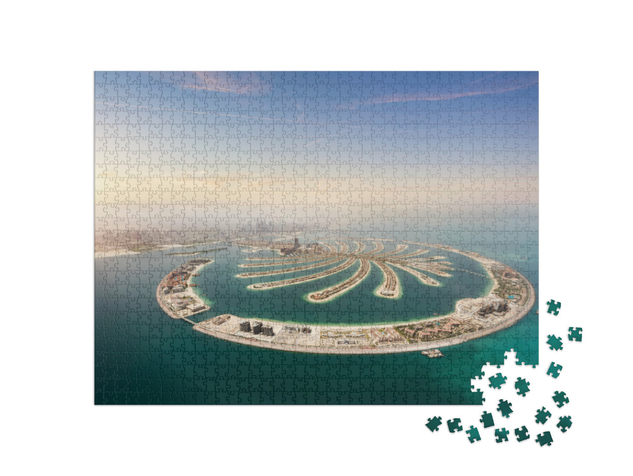 puzzle 1000 dílků „Umělý palmový ostrov, Dubaj“