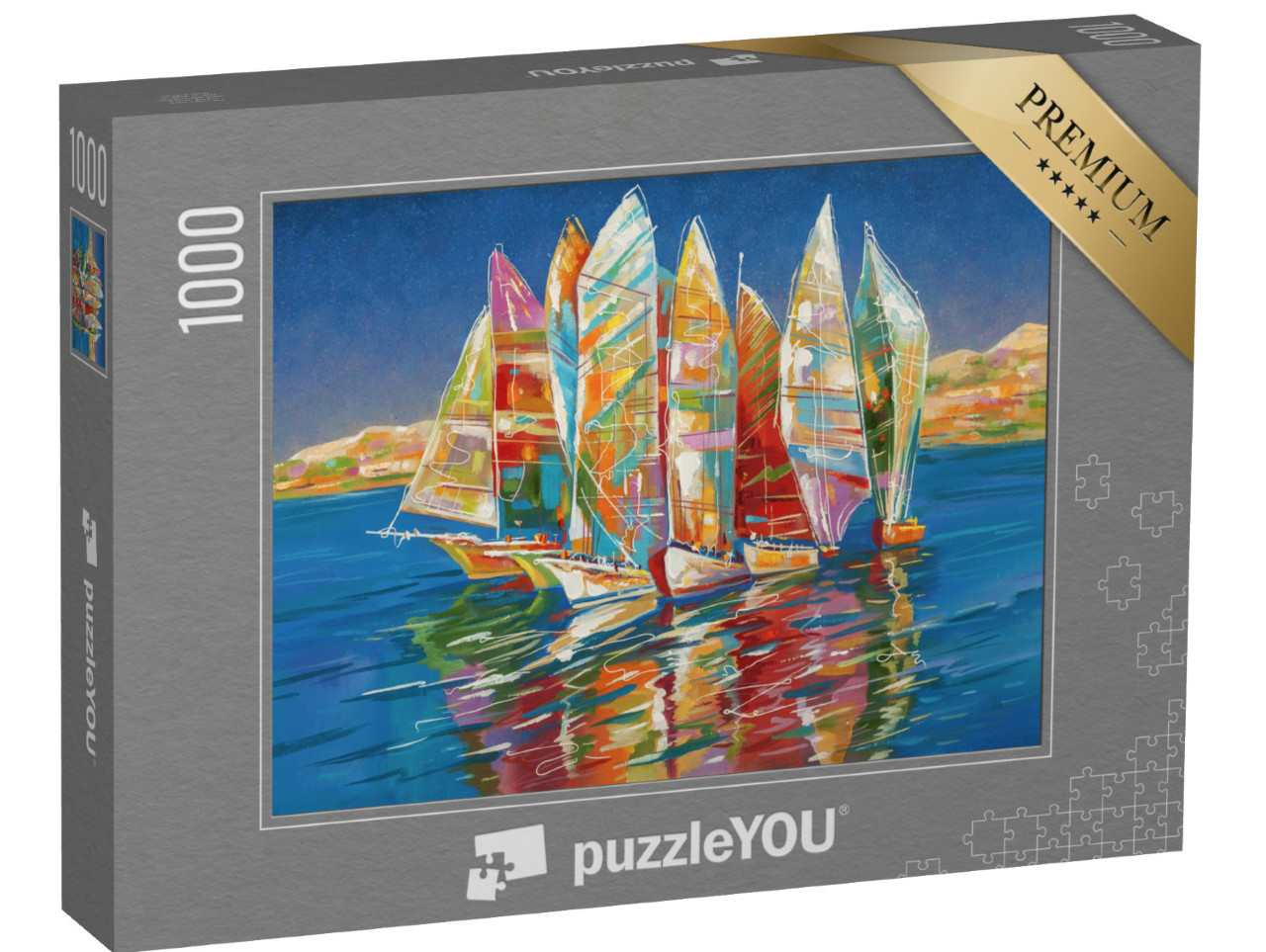 puzzle 1000 dílků „Podzimní regata, Nikolaj Sivenkov“