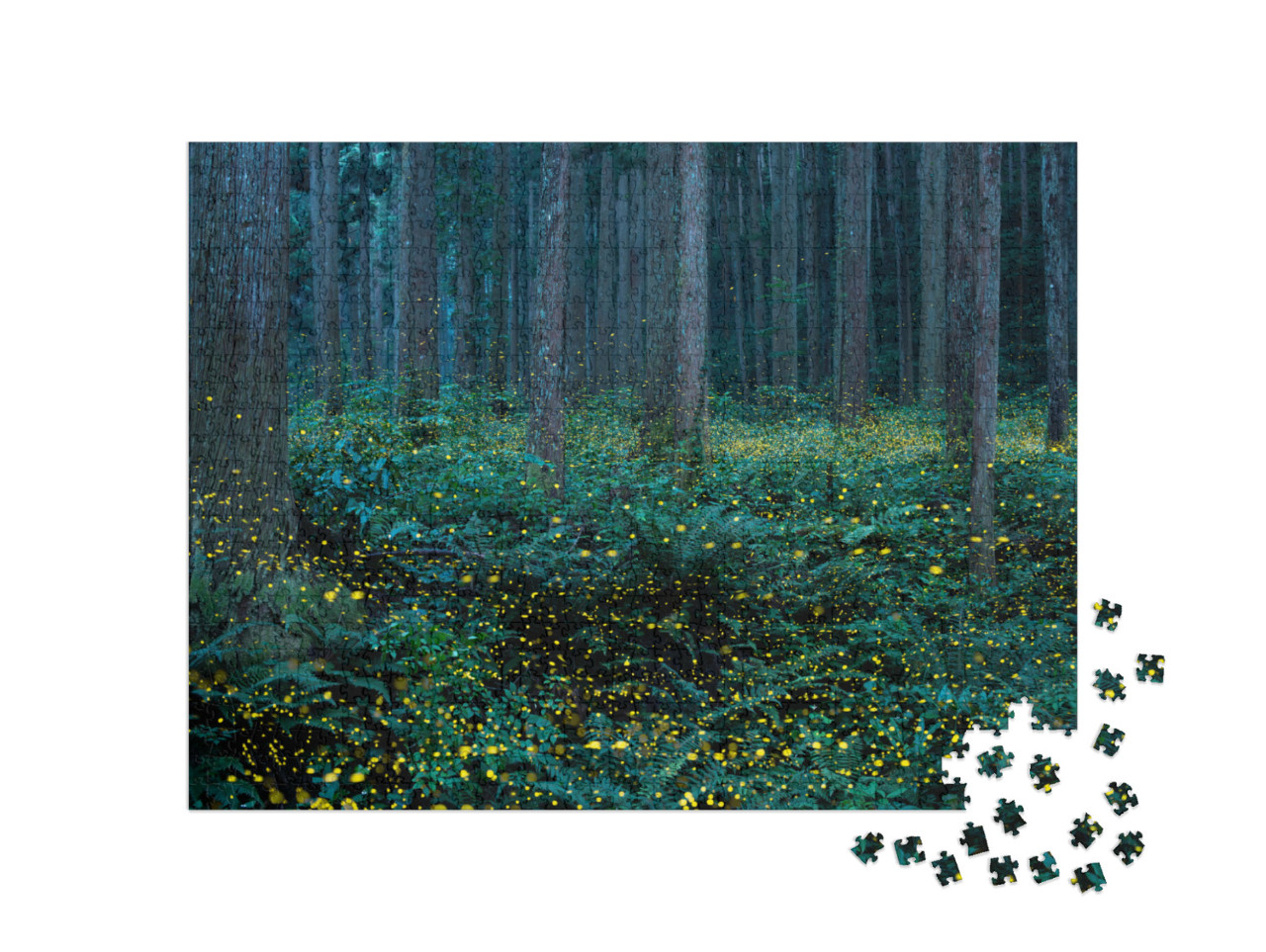 puzzle 1000 dílků „Světlušky jsou japonskou letní tradicí.“
