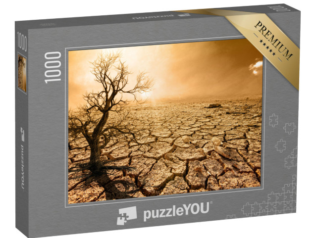 puzzle 1000 dílků „Pouštní krajina při západu slunce“