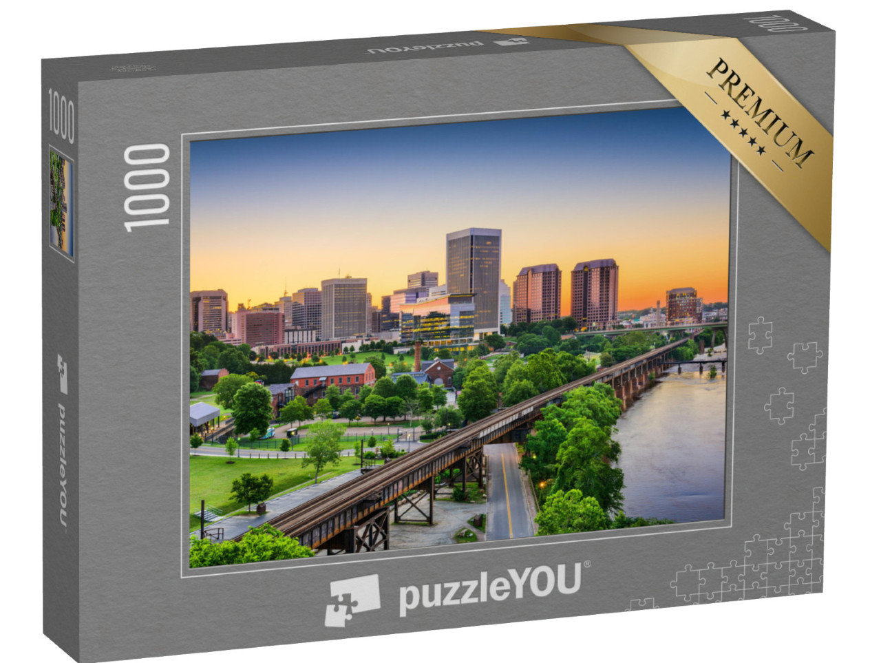 puzzle 1000 dílků „Panorama Richmondu, Virginie, USA“