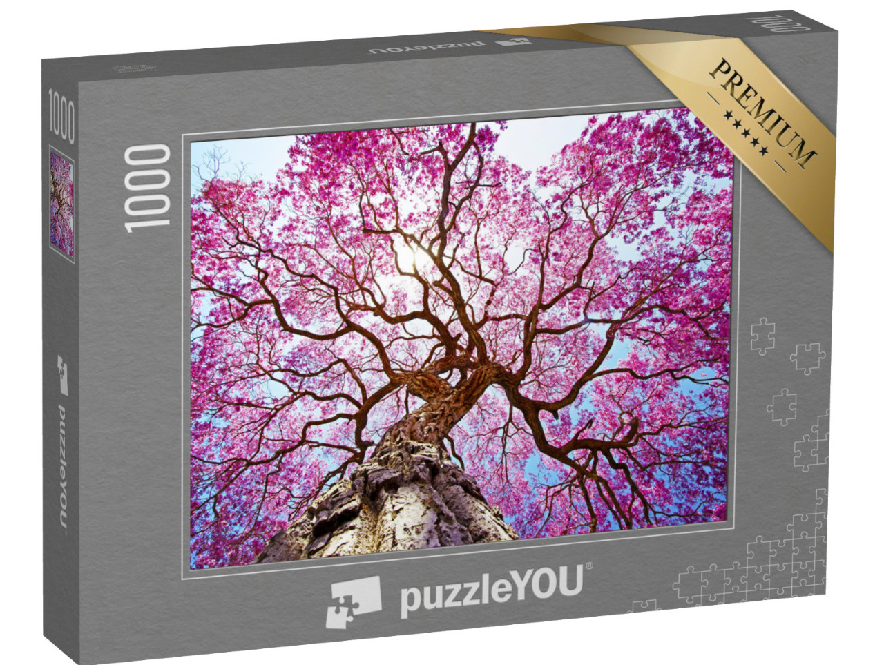 puzzle 1000 dílků „Krásný růžový strom lapacho, Brazílie“