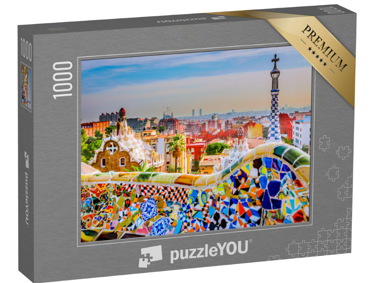puzzle 1000 dílků „Park Guell, Barcelona, Španělsko“