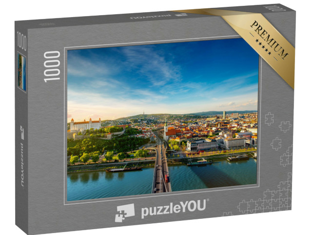 puzzle 1000 dílků „Pohled na Bratislavu na Dunaji, Slovensko“