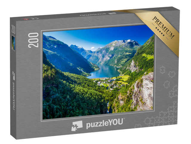 puzzle 200 dílků „Geirangerfjord v Norsku“