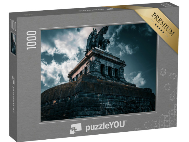 puzzle 1000 dílků „Socha císaře Viléma v Koblenci, Německo“