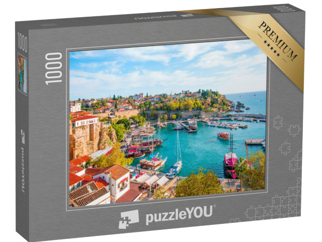 puzzle 1000 dílků „Fotografie starého centra města Kaleici, Antalya, Turecko“