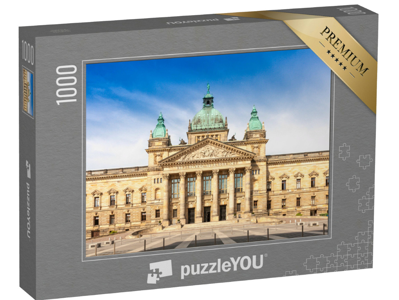 puzzle 1000 dílků „Vrchní zemský soud, město Lipsko, Sasko, Německo“