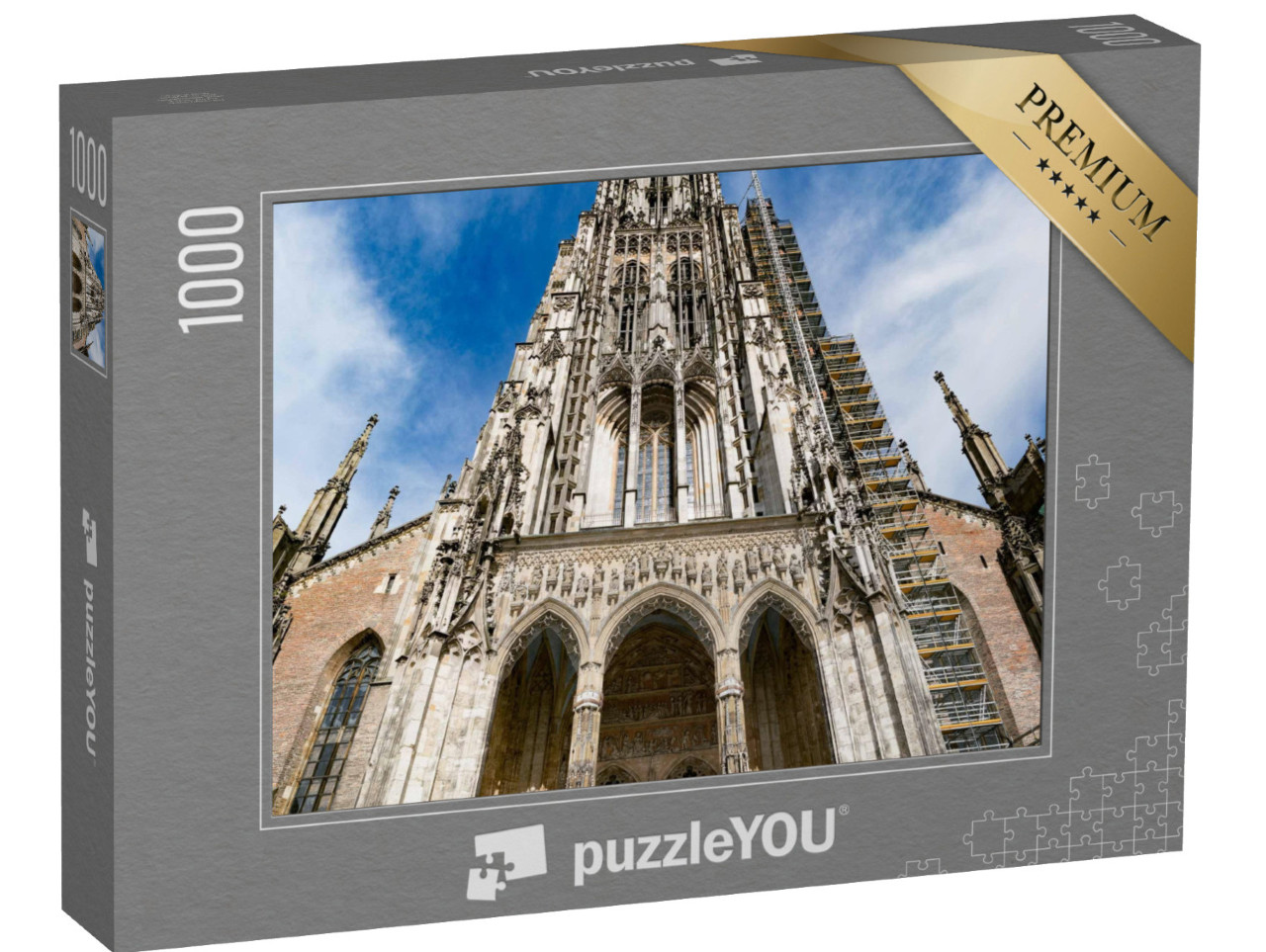 puzzle 1000 dílků „Působivý Ulmský kostel, Německo“