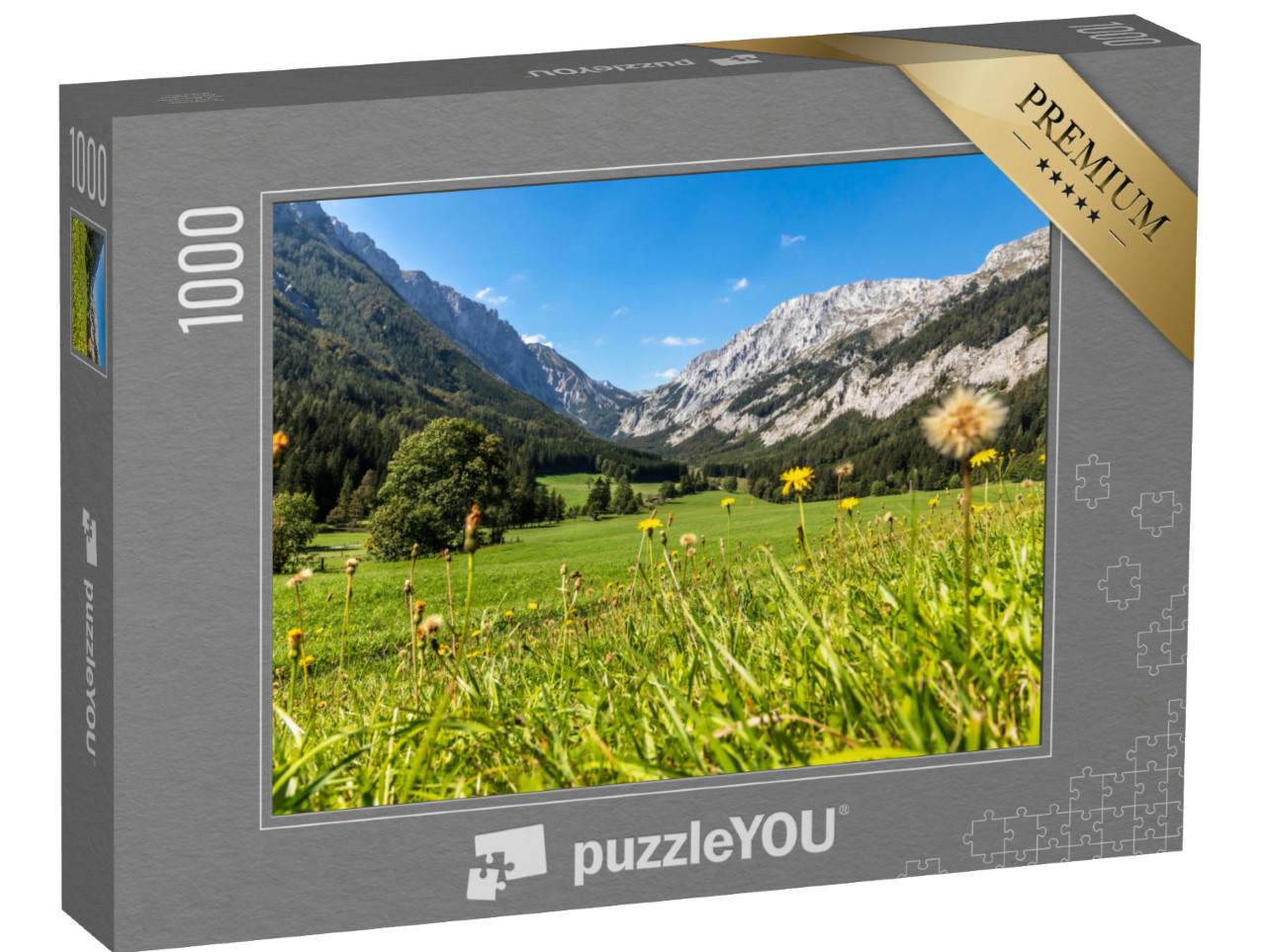 puzzle 1000 dílků „Pohoří Hochschwab s vrcholem Aflenzer Staritzen“