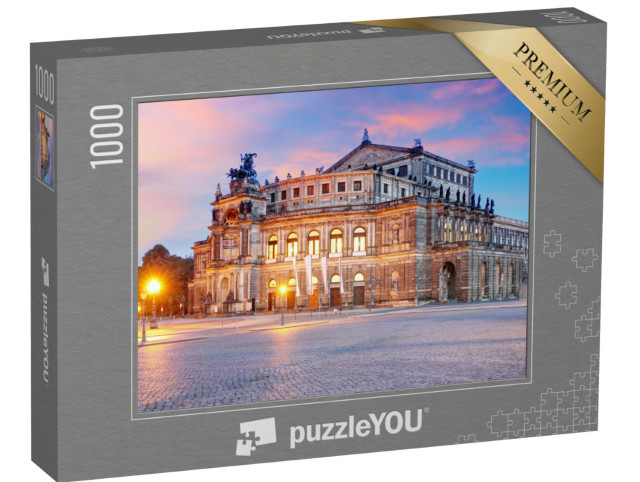 puzzle 1000 dílků „Jemné svítání nad Semperoper v Drážďanech“