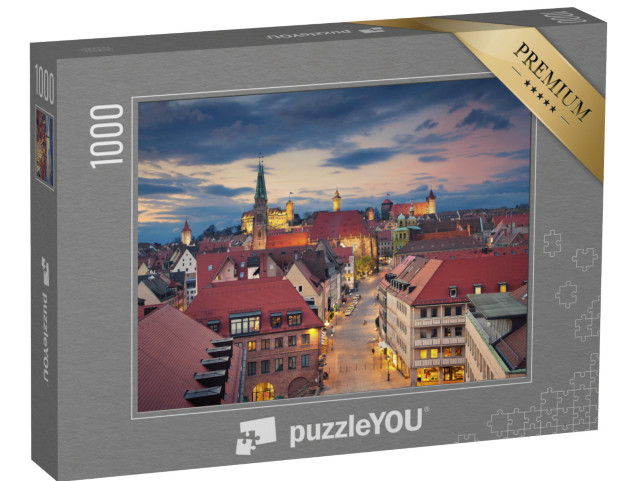 puzzle 1000 dílků „Historické centrum Norimberku, Německo“