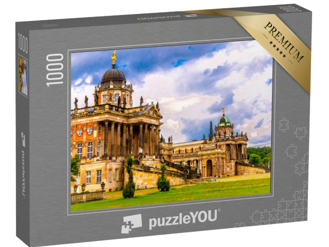 puzzle 1000 dílků „Nový palác, Sanssouci, Postupim, Braniborsko“