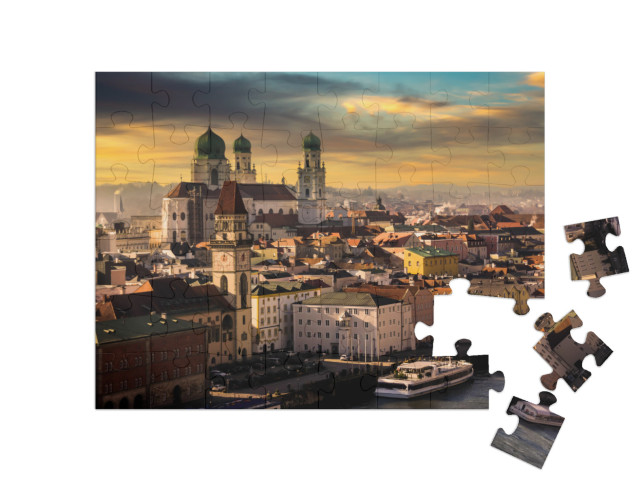 puzzle 48 dílků „Pasov na Dunaji, Německo“