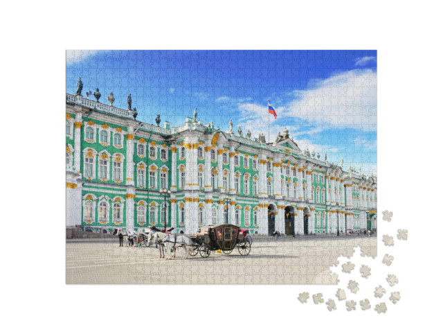 puzzle 1000 dílků „Náměstí Zimního paláce, Petrohrad“