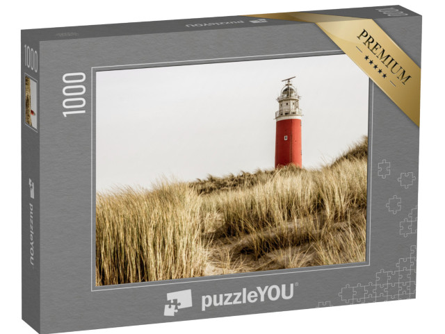 puzzle 1000 dílků „Slavný červený maják na nizozemském ostrově Texel“