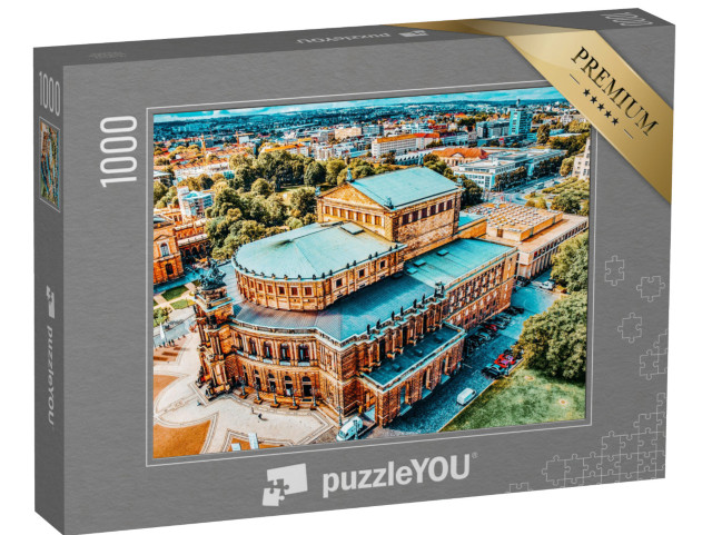 puzzle 1000 dílků „Semperova opera v Drážďanech, Sasko, Německo“