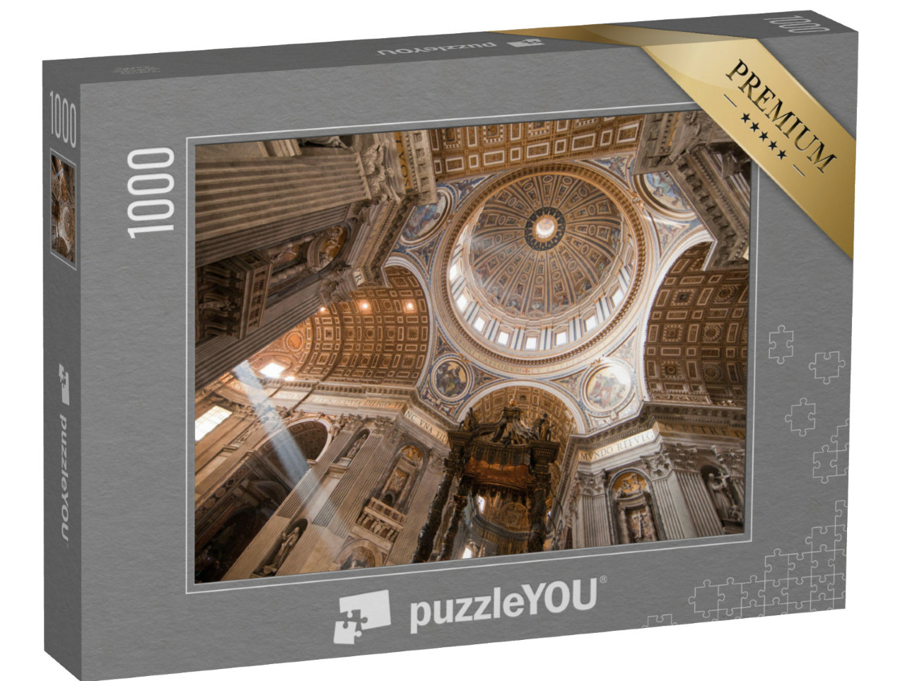 puzzle 1000 dílků „Vnitřek kopule baziliky svatého Petra ve Vatikánu“