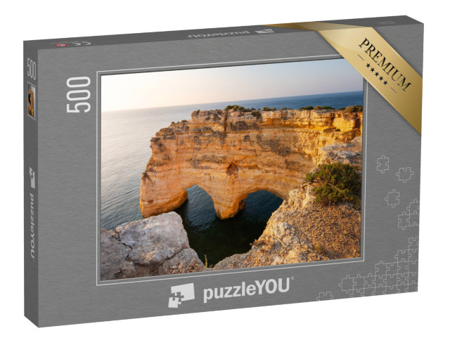 puzzle 500 dílků „Útes ve tvaru srdce v Algarve, Praia Marinha, Portugalsko“