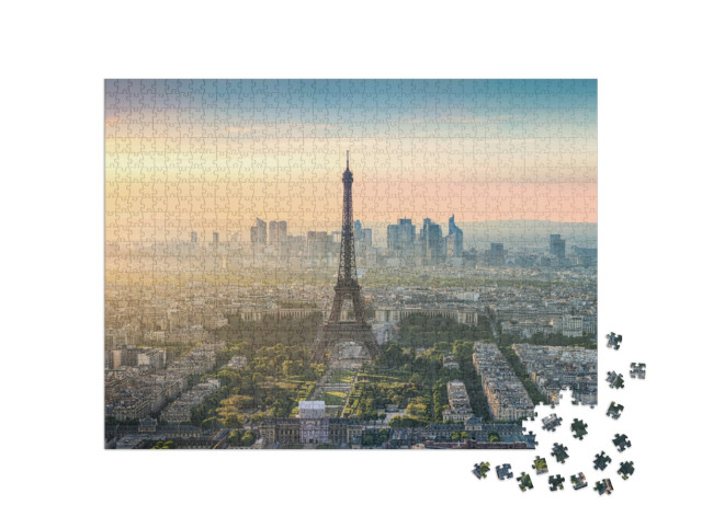puzzle 1000 dílků „Ranní Paříž, Francie“