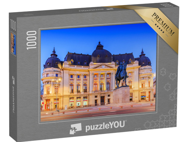 puzzle 1000 dílků „Ústřední univerzitní knihovna v Bukurešti, Rumunsko“