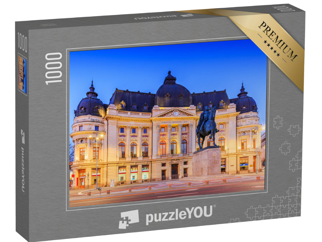 puzzle 1000 dílků „Ústřední univerzitní knihovna v Bukurešti, Rumunsko“