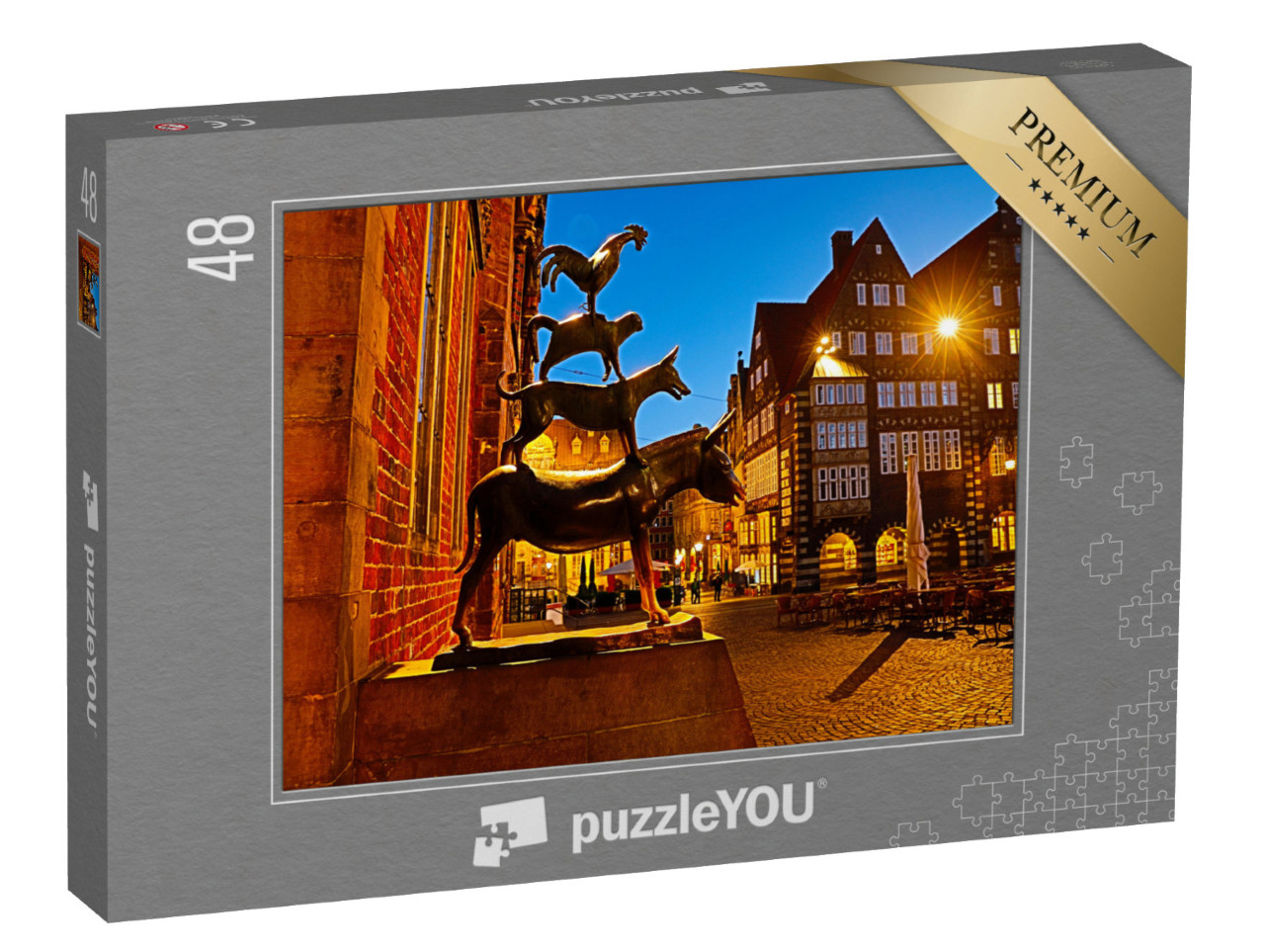 puzzle 48 dílků „Večer v Brémách“