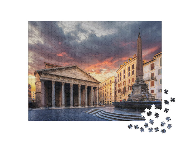 puzzle 1000 dílků „Ranní pohled na Pantheon“