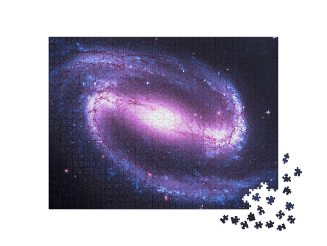 puzzle 1000 dílků „Spirálovitá pruhovaná galaxie v souhvězdí Eridana“