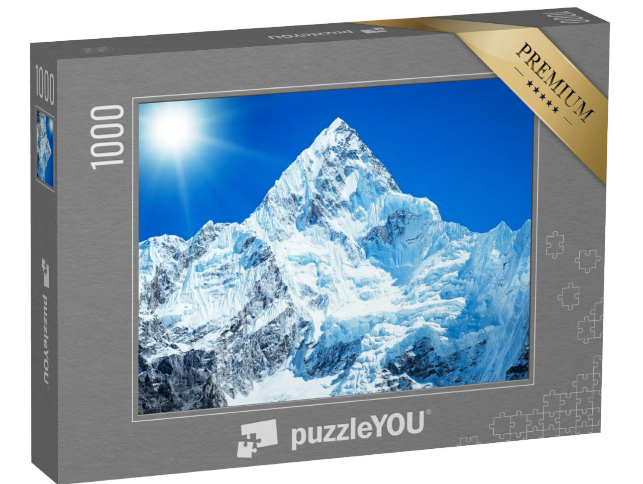 puzzle 1000 dílků „Nejvyšší hora světa: vrchol Mount Everestu“