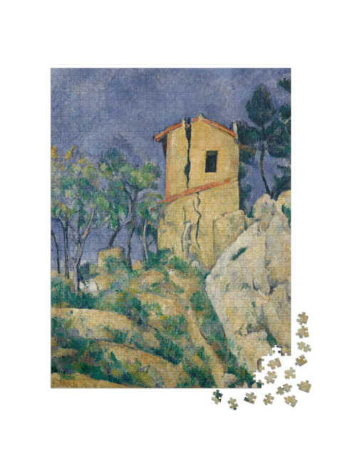 puzzle 1000 dílků „Paul Cézanne - Dům s popraskanými stěnami“