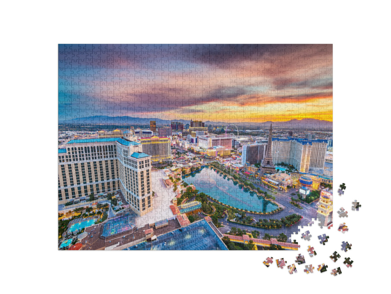 puzzle 1000 dílků „Las Vegas Strip v Nevadě, USA“