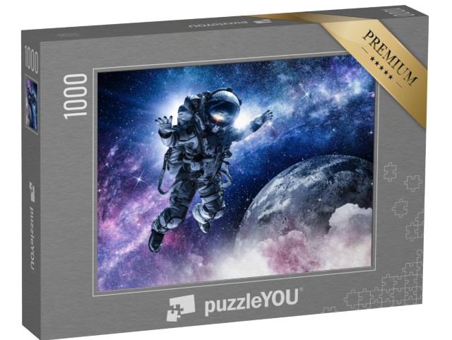 puzzle 1000 dílků „Astronaut na vesmírné misi“