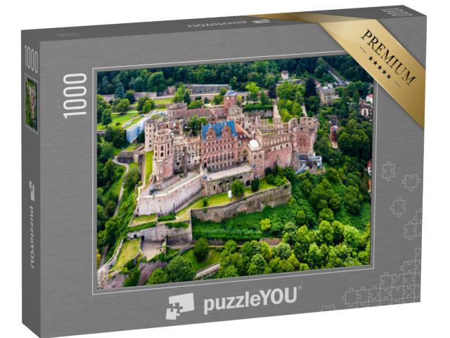 puzzle 1000 dílků „Hrad Heidelberg shora, Německo“