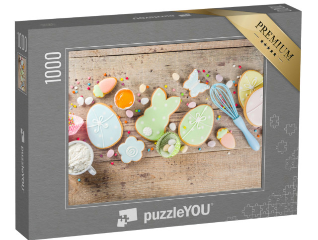 puzzle 1000 dílků „Barevná velikonoční pekárna“
