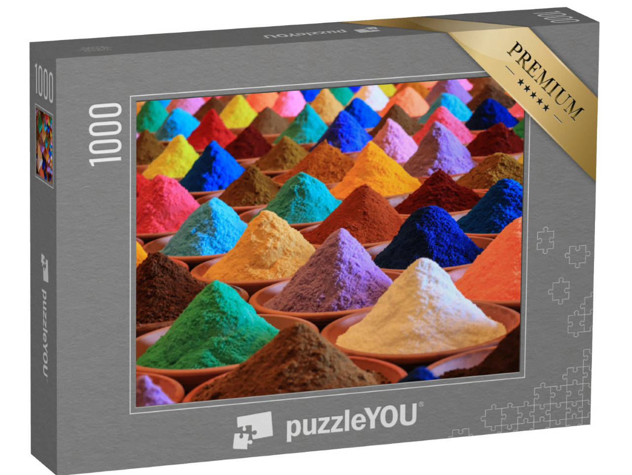 puzzle 1000 dílků „Výběr různých druhů koření“