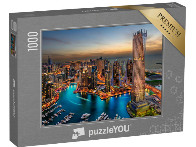 puzzle 1000 dílků „Krása přístavu jen shora“